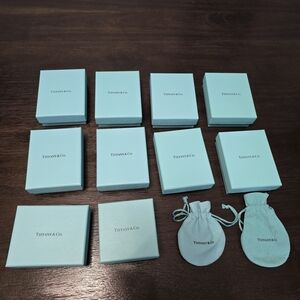 Tiffany & Co. Elegant Blue Boxes and Pouches